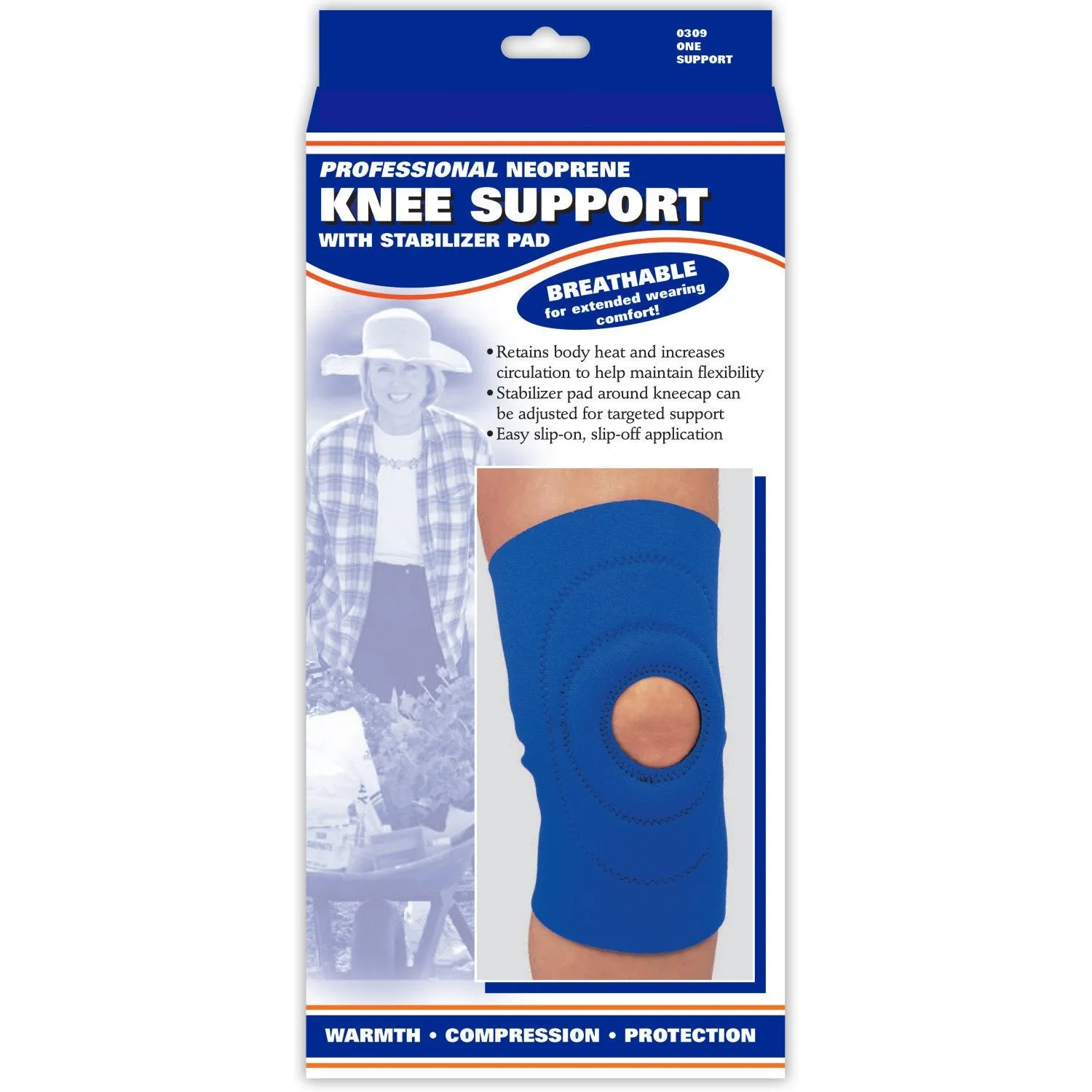 OTC KNEE SUPP NEOP W/ PAD - 0309