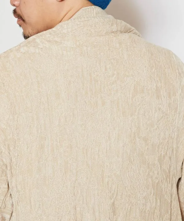 Paisley Jacquard Knit Cardigan