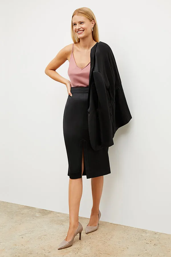 Penny Skirt - Everyday Satin :: Black