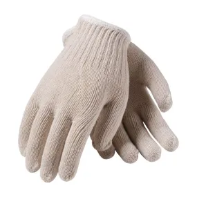 PIP 35-C110 Seamless Knit Cotton/Polyester Glove, 7 Gauge, Natural, 1 Dozen