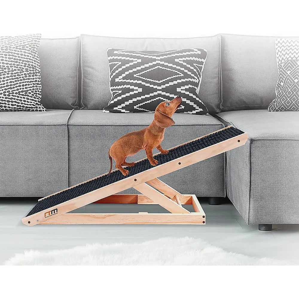 Portable Adjustable Pet Ramp with Non-Slip Surface