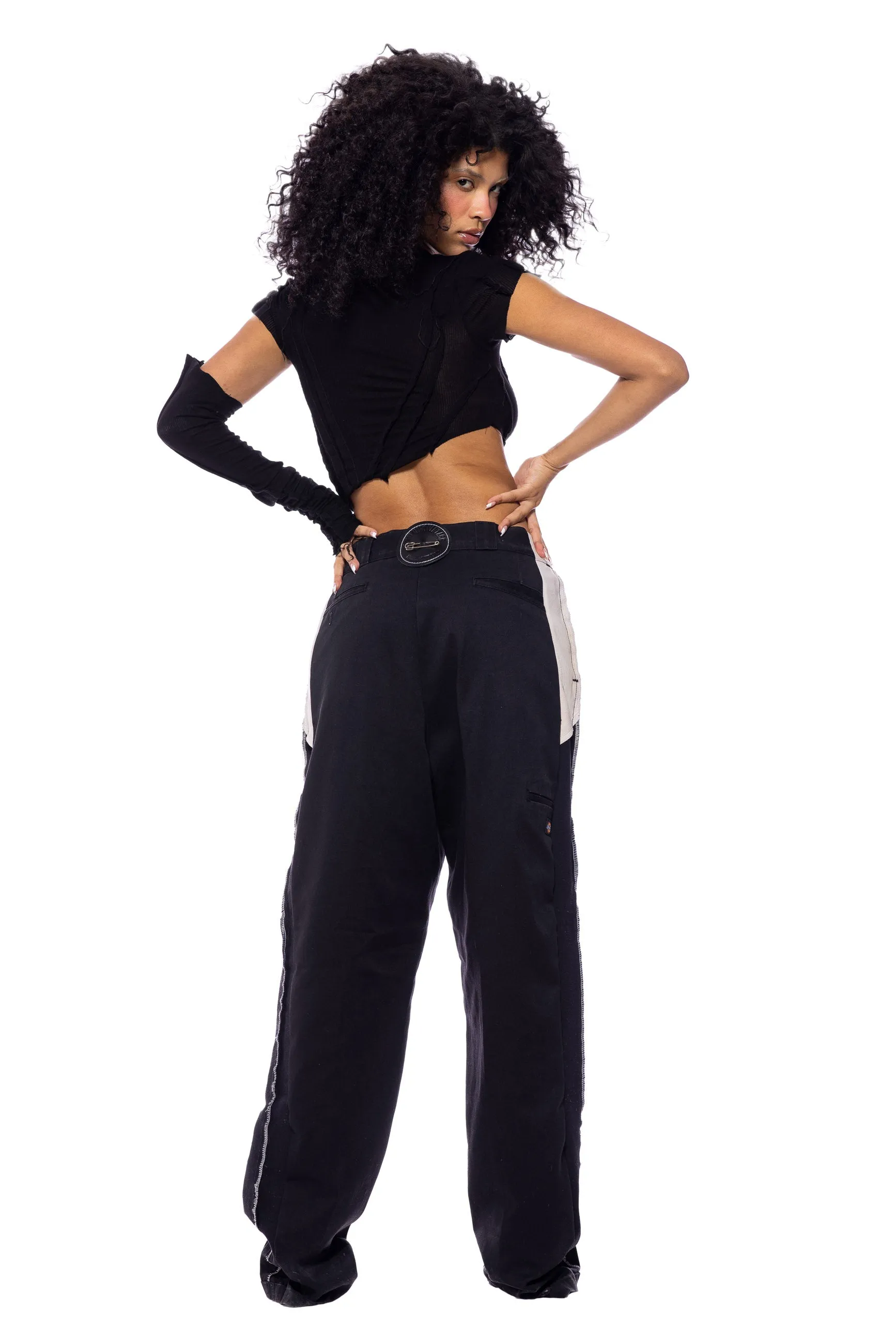 PORTERHOUSE WORKWEAR TROUSERS IN ONYX