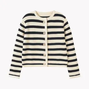 Pre Order:  Casual Striped  Knit Cardigan