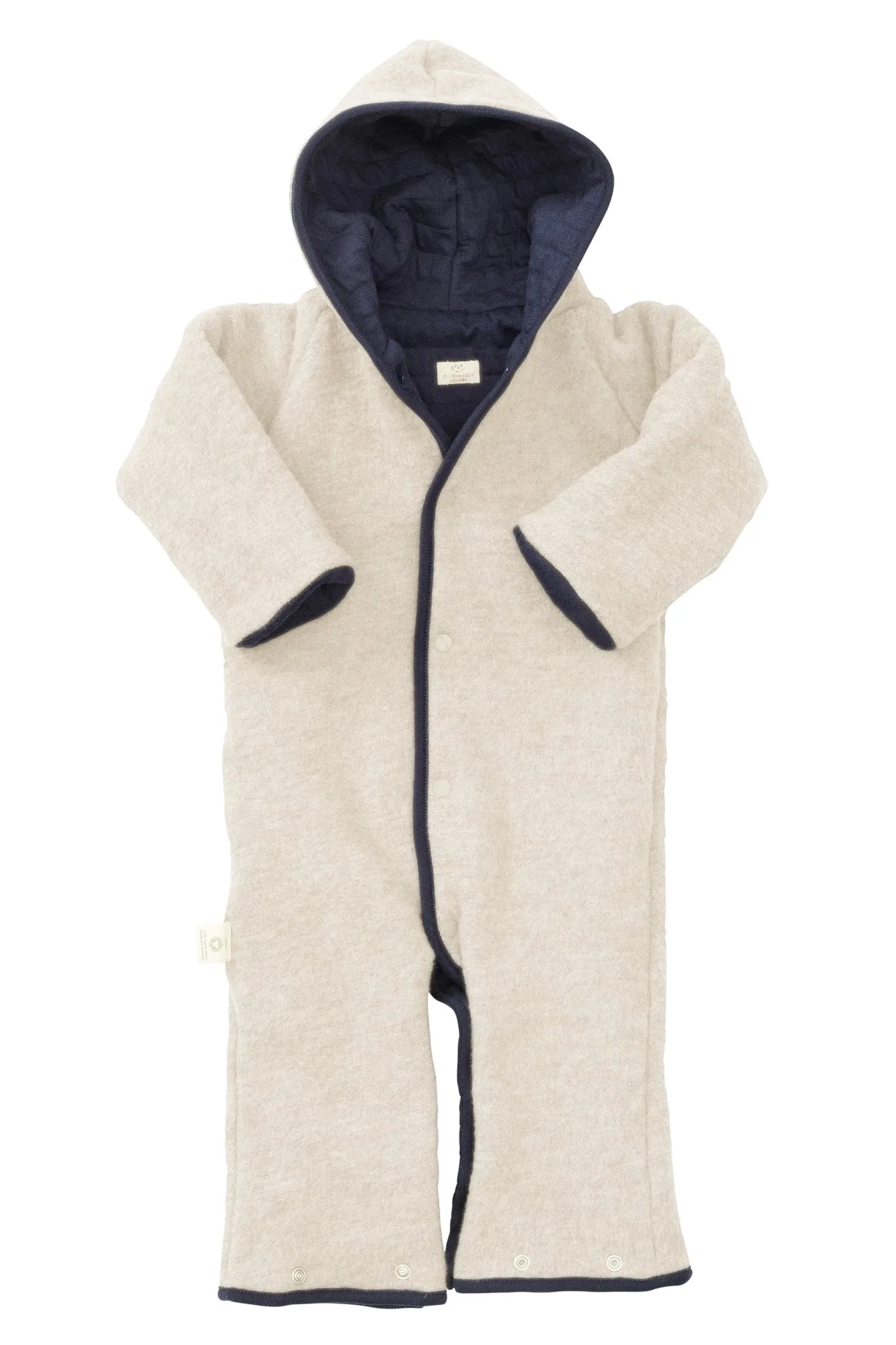 QUILTED REVERSIBLE JUMPSUIT AND SLEEPING BAG - NAVY