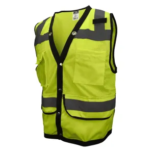 Radians Type R Class 2 Heavy Duty Surveyor Safety Vest - Green/2X