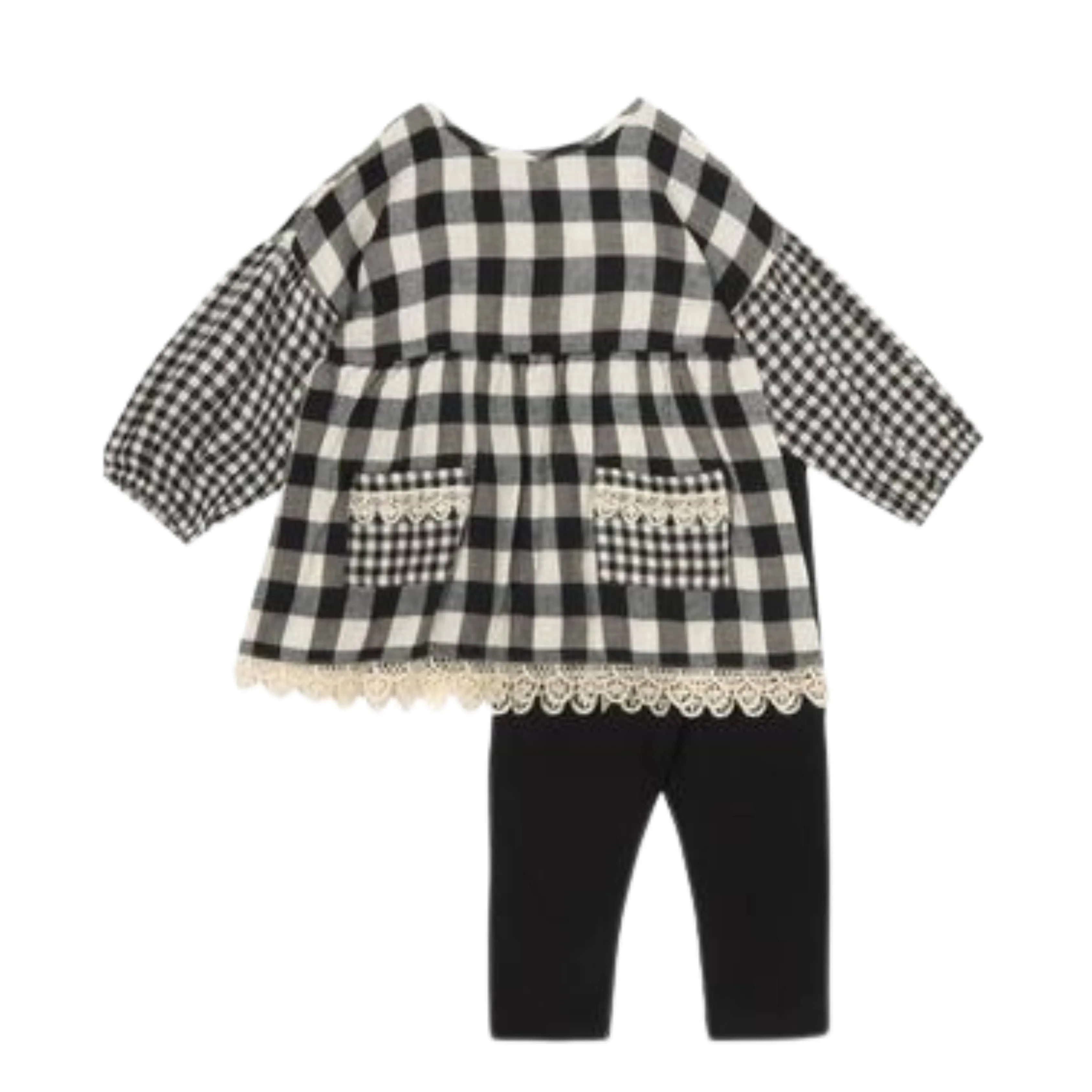 RARE EDITIONS - Baby -  Printed Woven Top and Jersey Knit Leggings