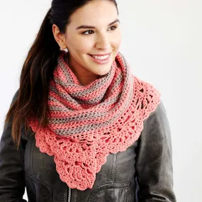 Red Heart Crochet Chic And Strong Crescent Shawl