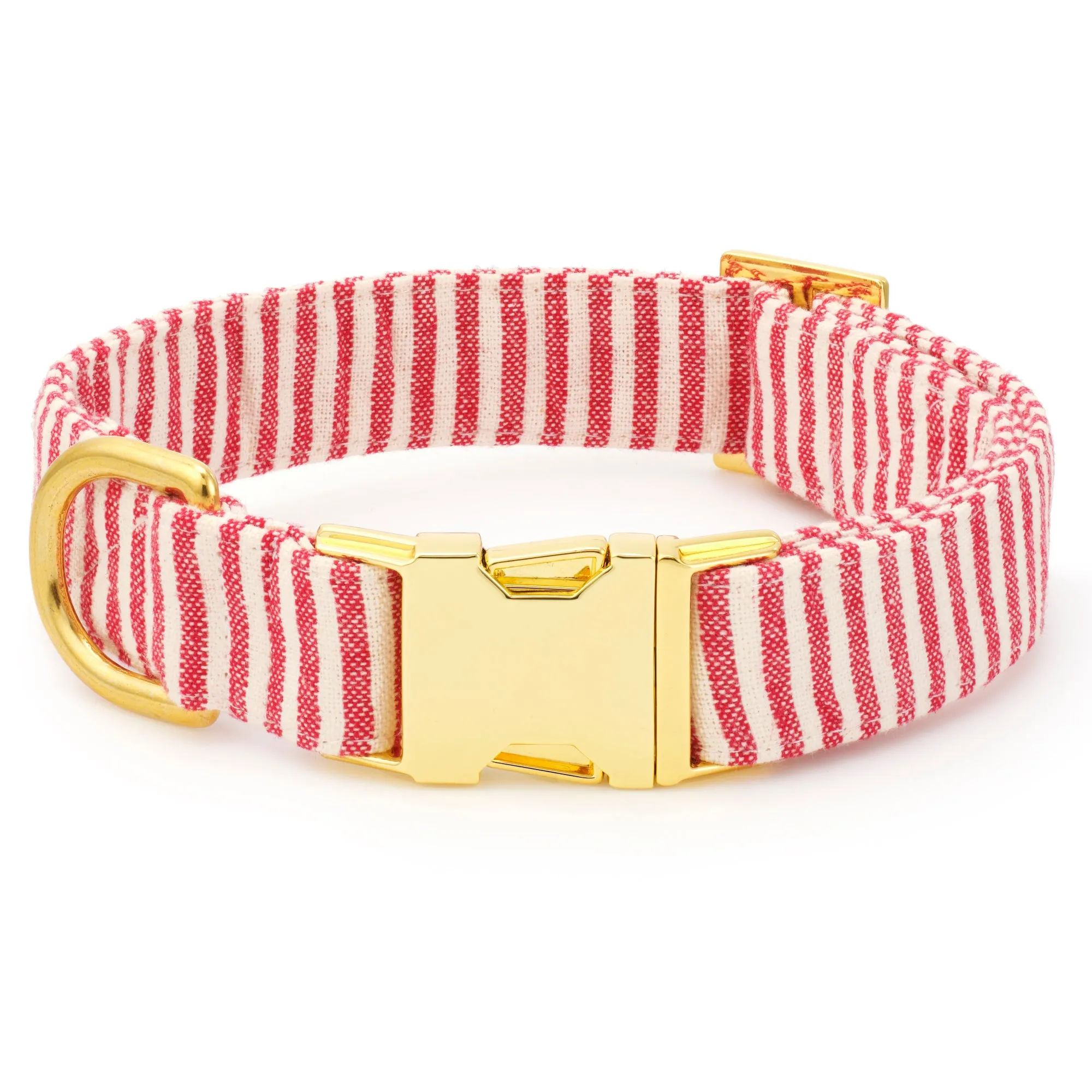 Red Stripe Lady Bow Collar