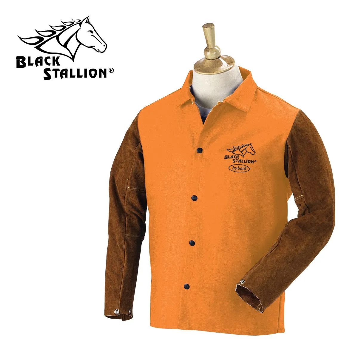 Revco FO9-30C/BS 30" Orange FR Cotton & Cowhide Hybrid Welding Jacket (1 Jacket)