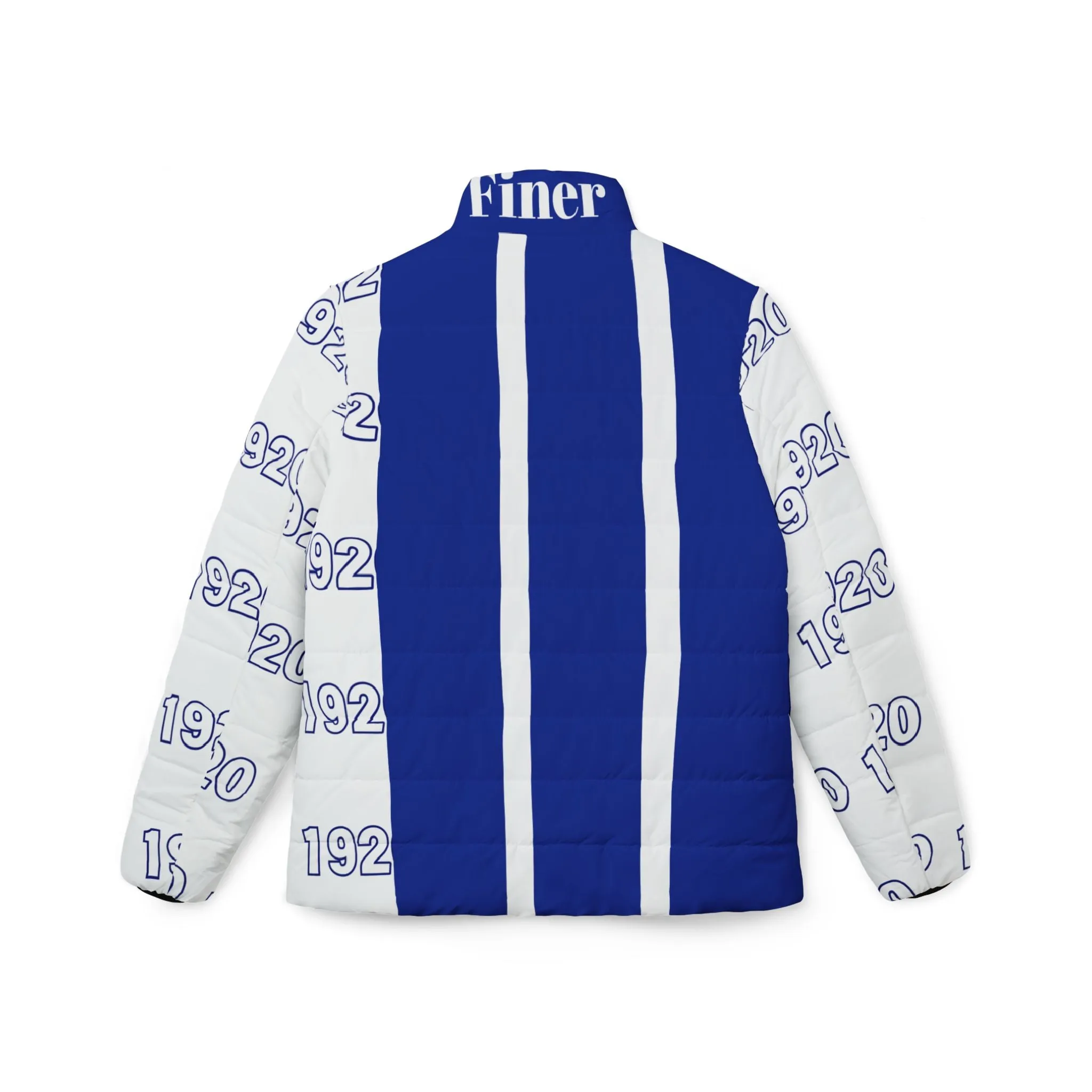 Royal Blue & White Puffer Jacket- 1920