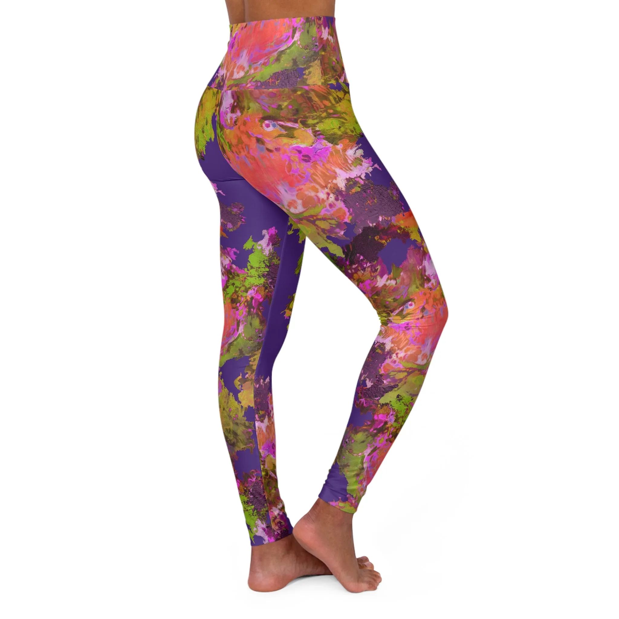 RURAL. High Waisted Yoga Leggings (AOP)