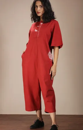 Rust Madder Jumpsuit