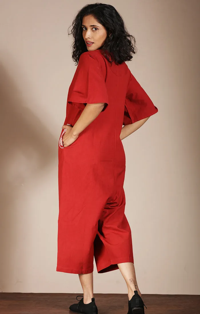 Rust Madder Jumpsuit