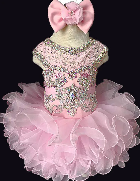 Sale Baby Girl/Kids/Toddler/Little Girl Pink Cupcake Pageant Dress