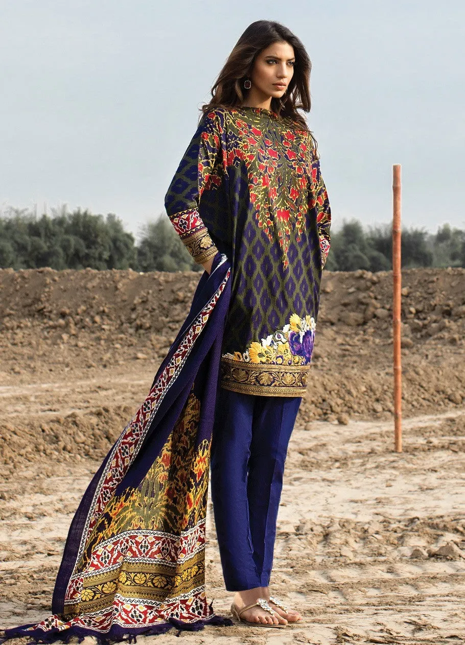 Sana Safinaz Winter Shawl Collection 2015 - 06B