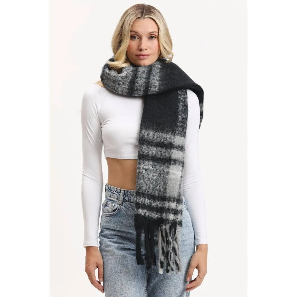 Shaun Multicolor Scarf: Grey