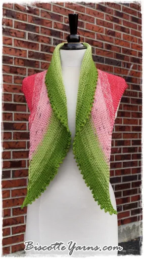 Shawl pattern - Watermelon Slice Shawl