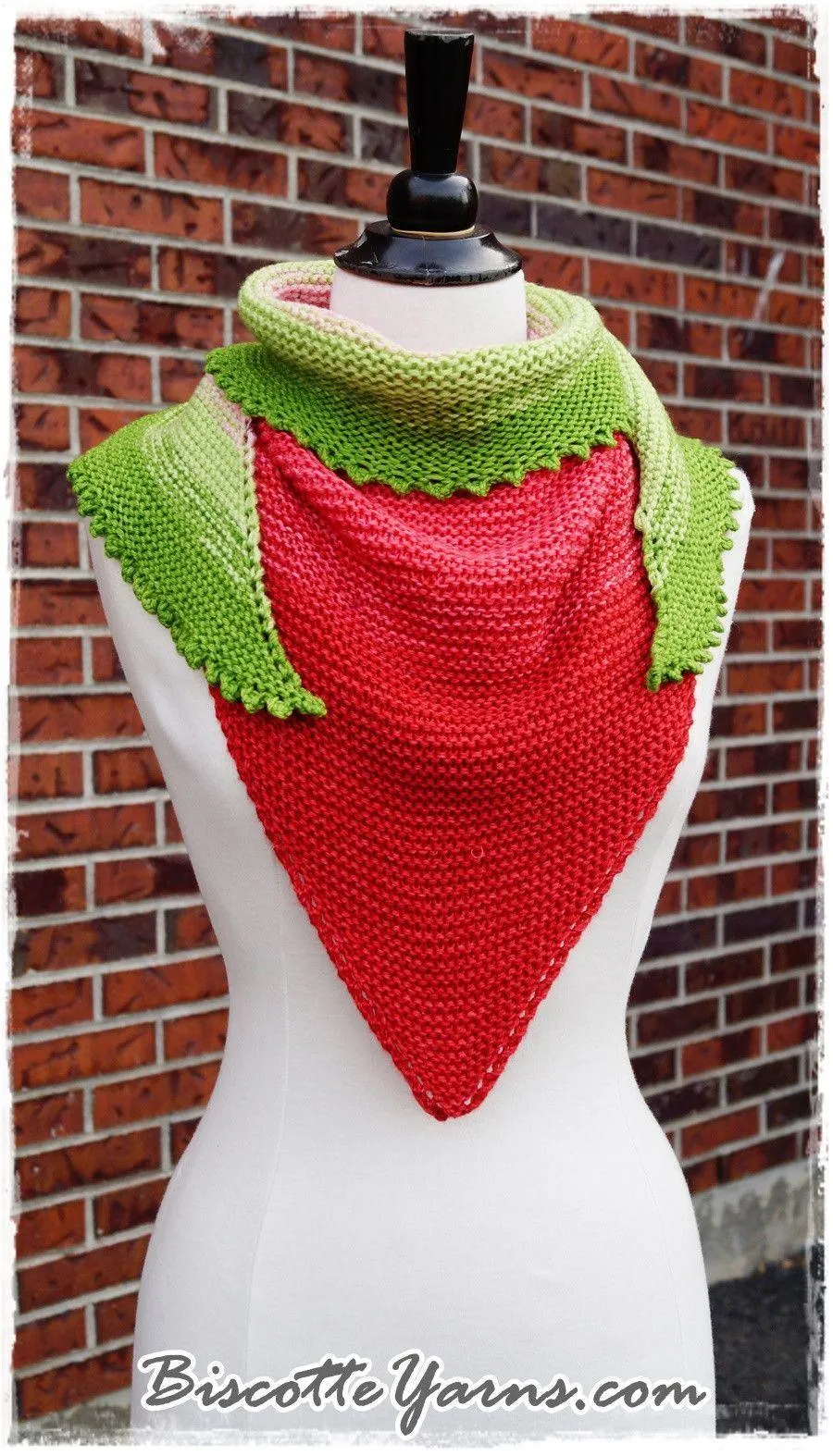 Shawl pattern - Watermelon Slice Shawl