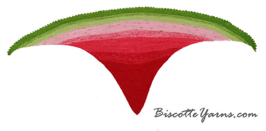 Shawl pattern - Watermelon Slice Shawl