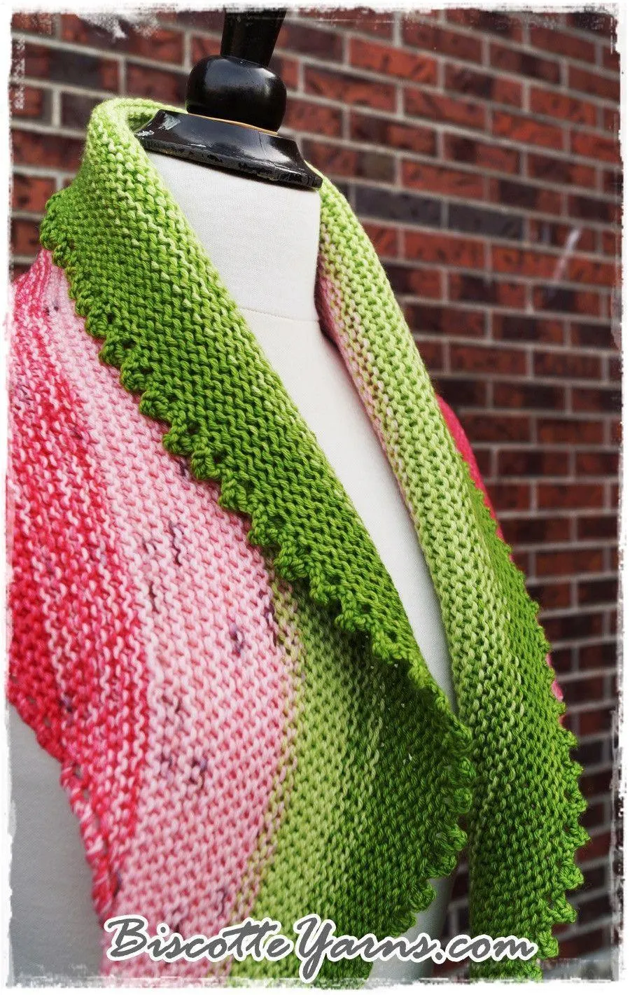 Shawl pattern - Watermelon Slice Shawl