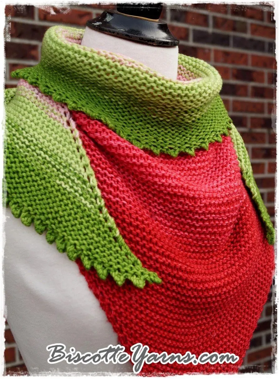 Shawl pattern - Watermelon Slice Shawl