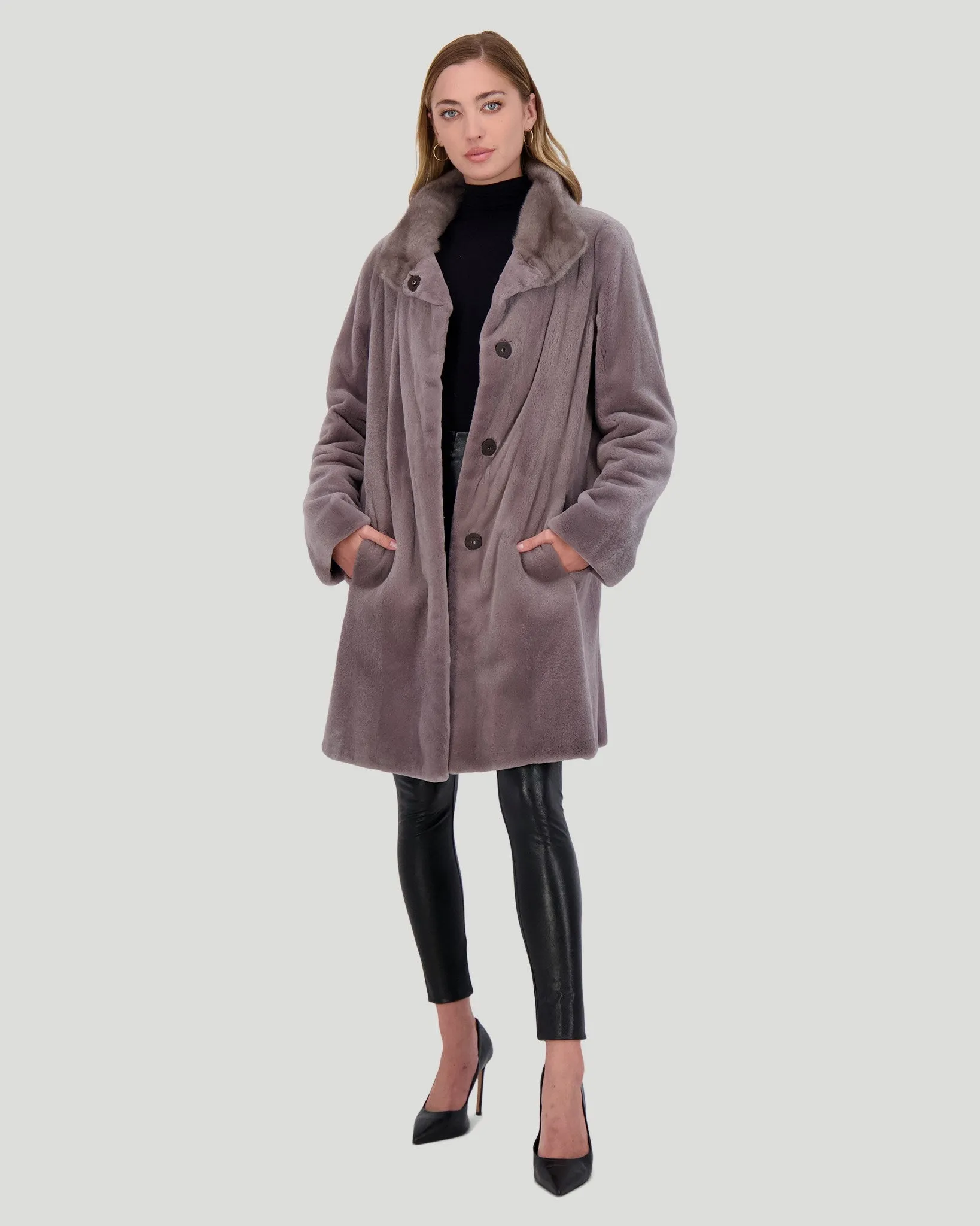 Sheared Mink Short Coat