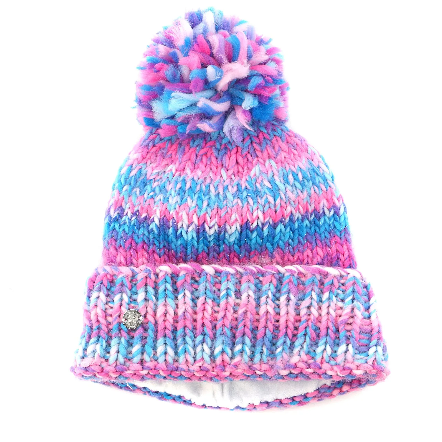 Spyder Twisty Hat  - WHT/MLT - Girls