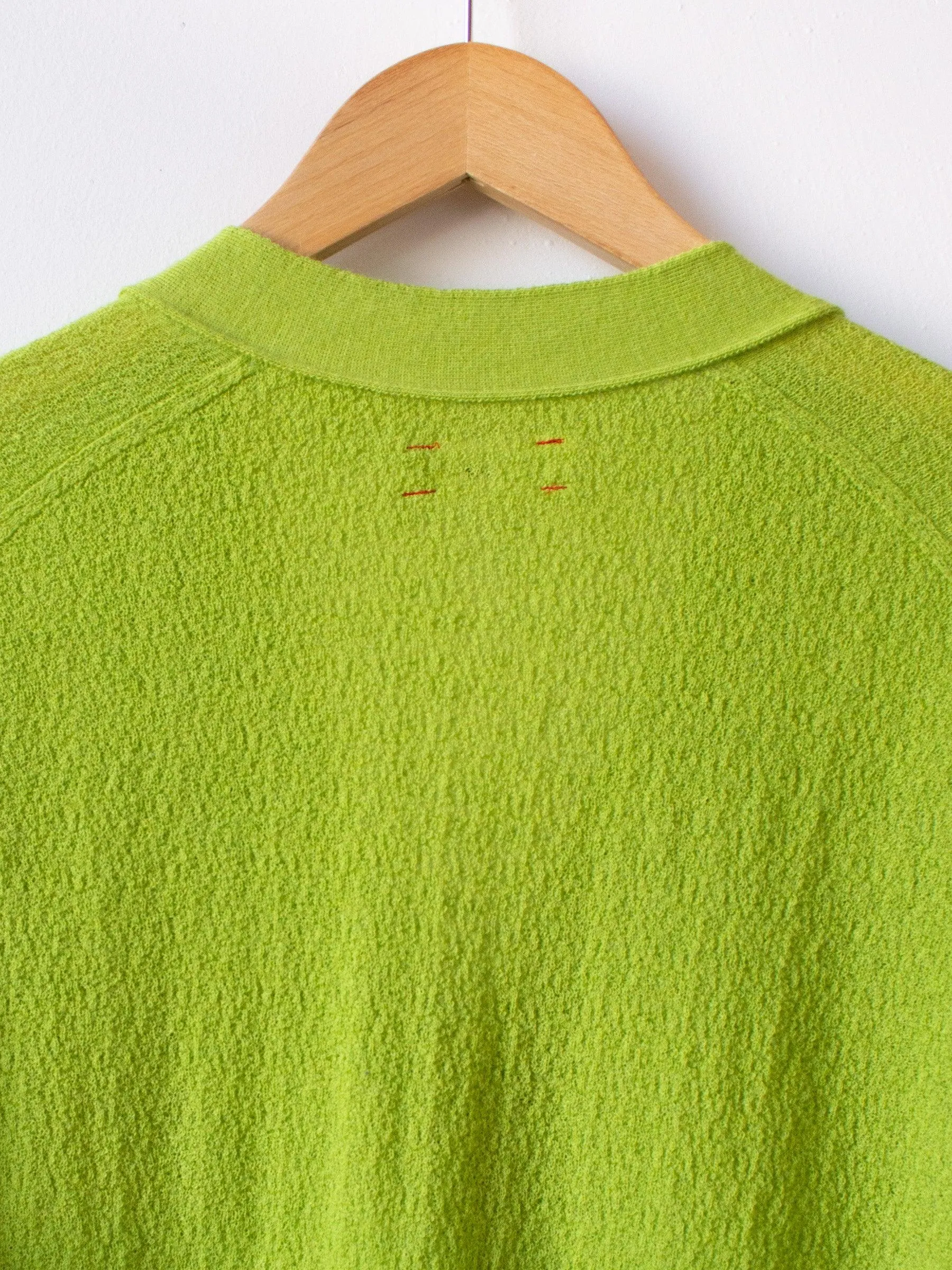 Superfine Mohair Amunzen Knit Cardigan - Kiwi