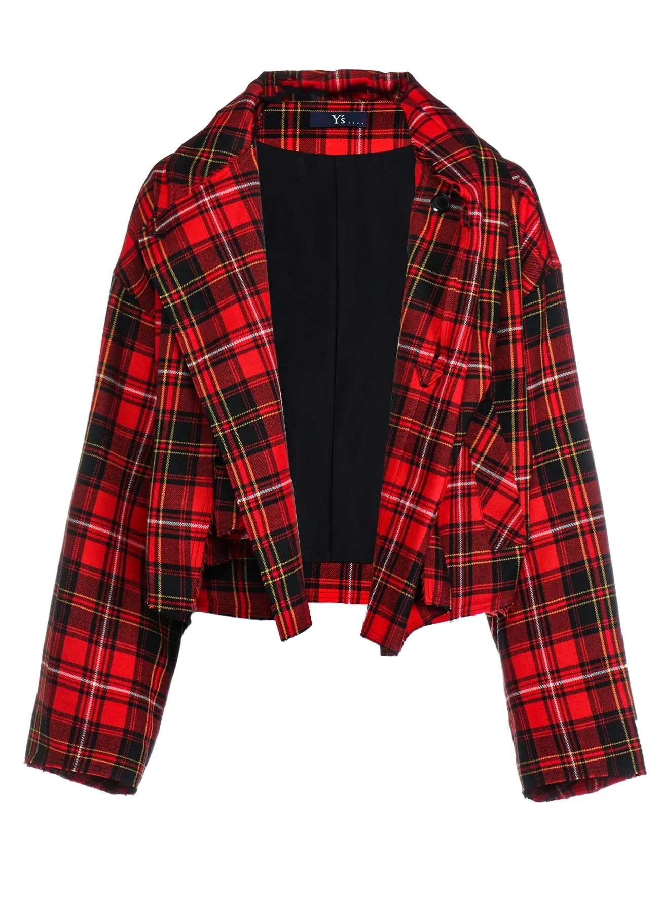 TARTAN CHECK SCARF BLOUSON