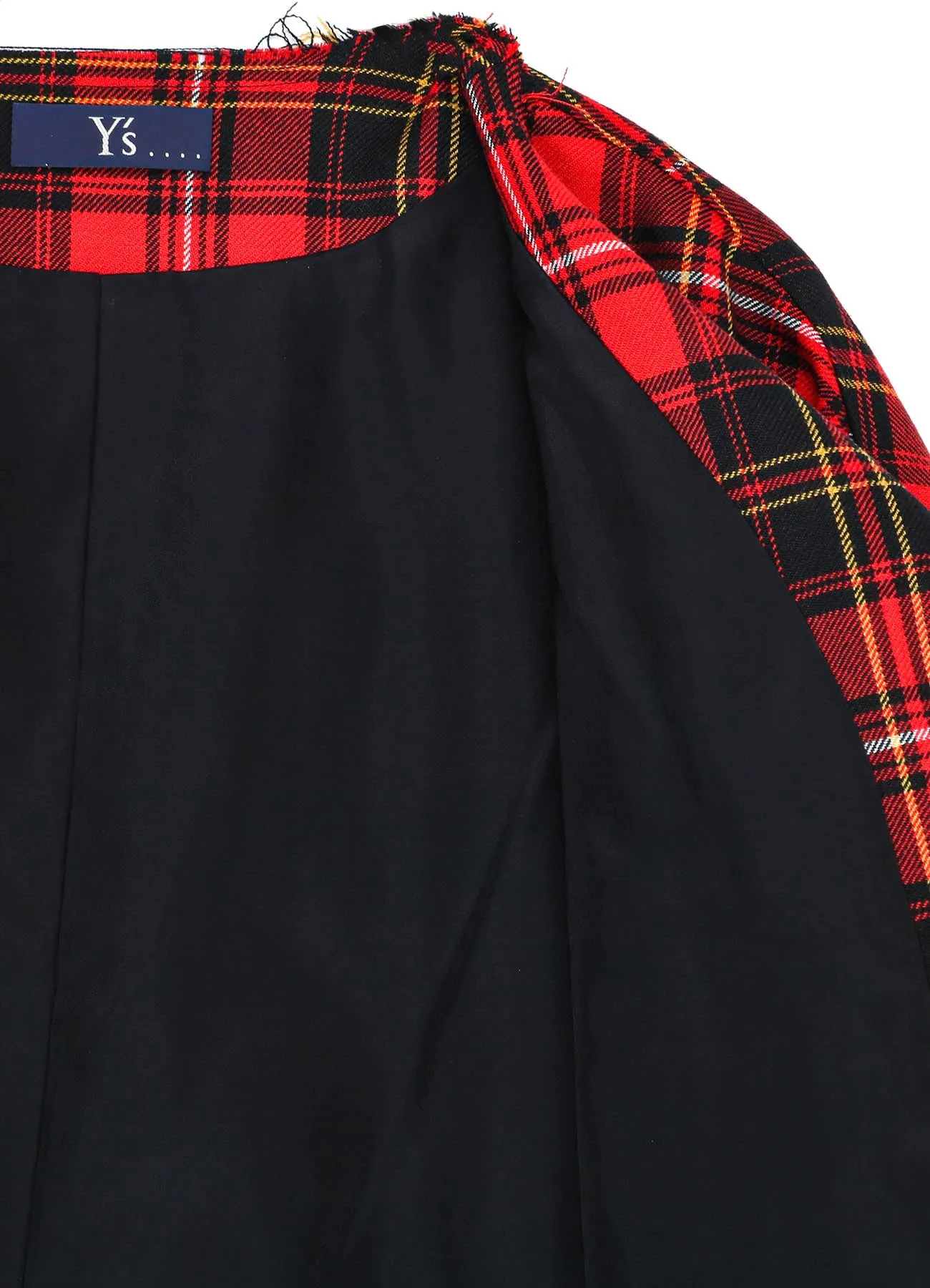 TARTAN CHECK SCARF BLOUSON