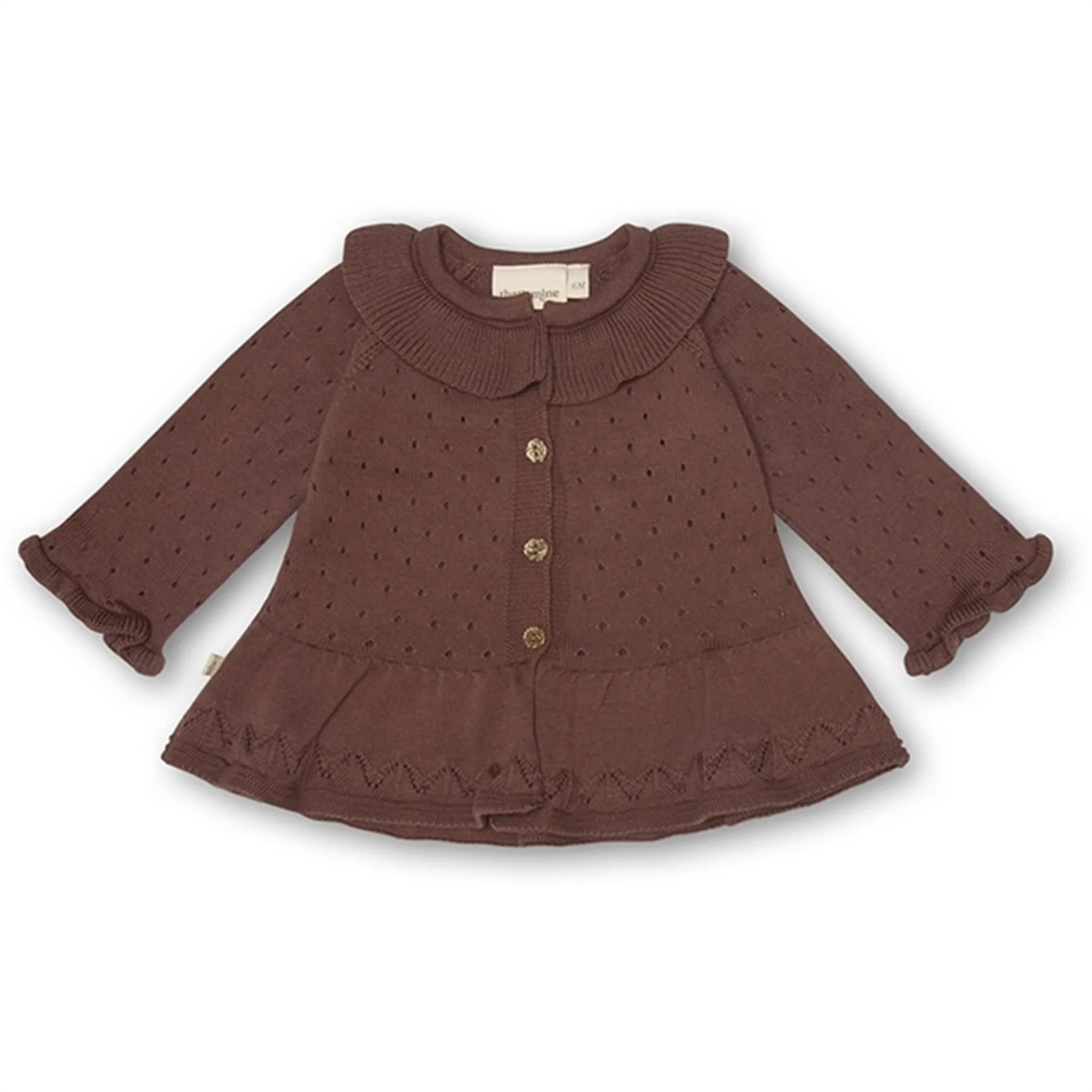 That's Mine Marron Pile Knit Cardigan