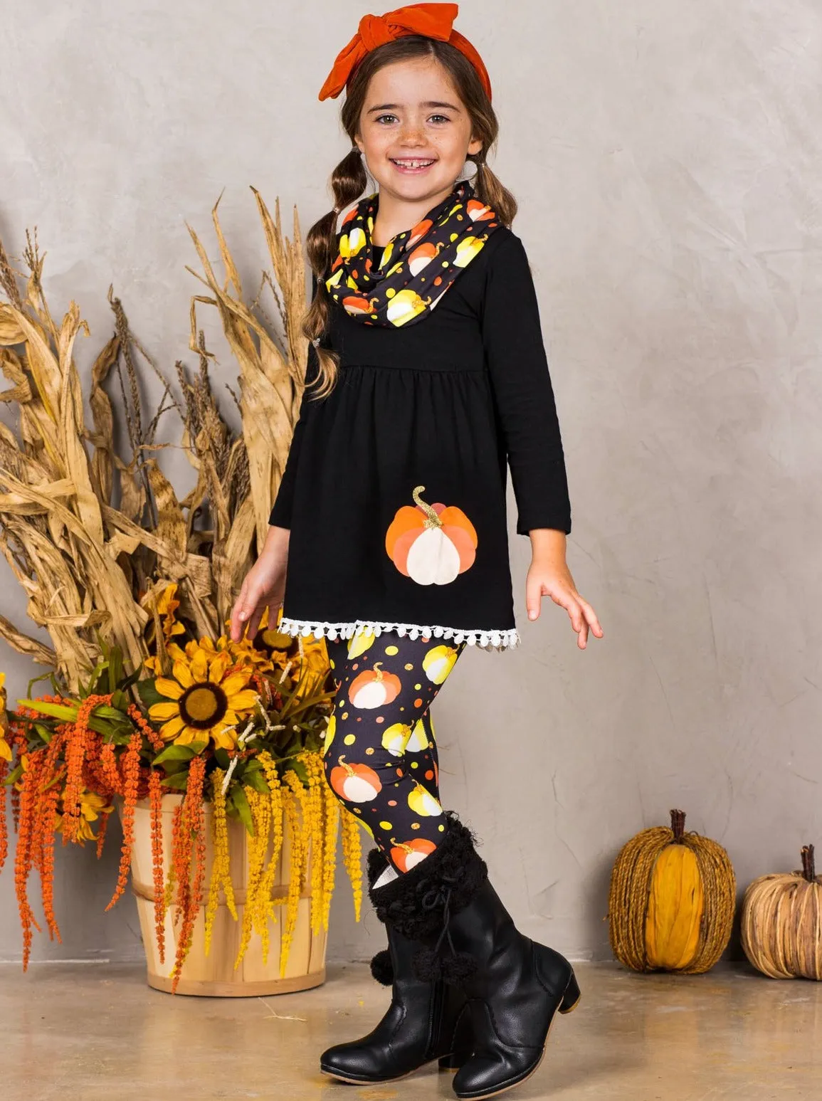 The Gourd Life Tunic, Leggings and Scarf Set