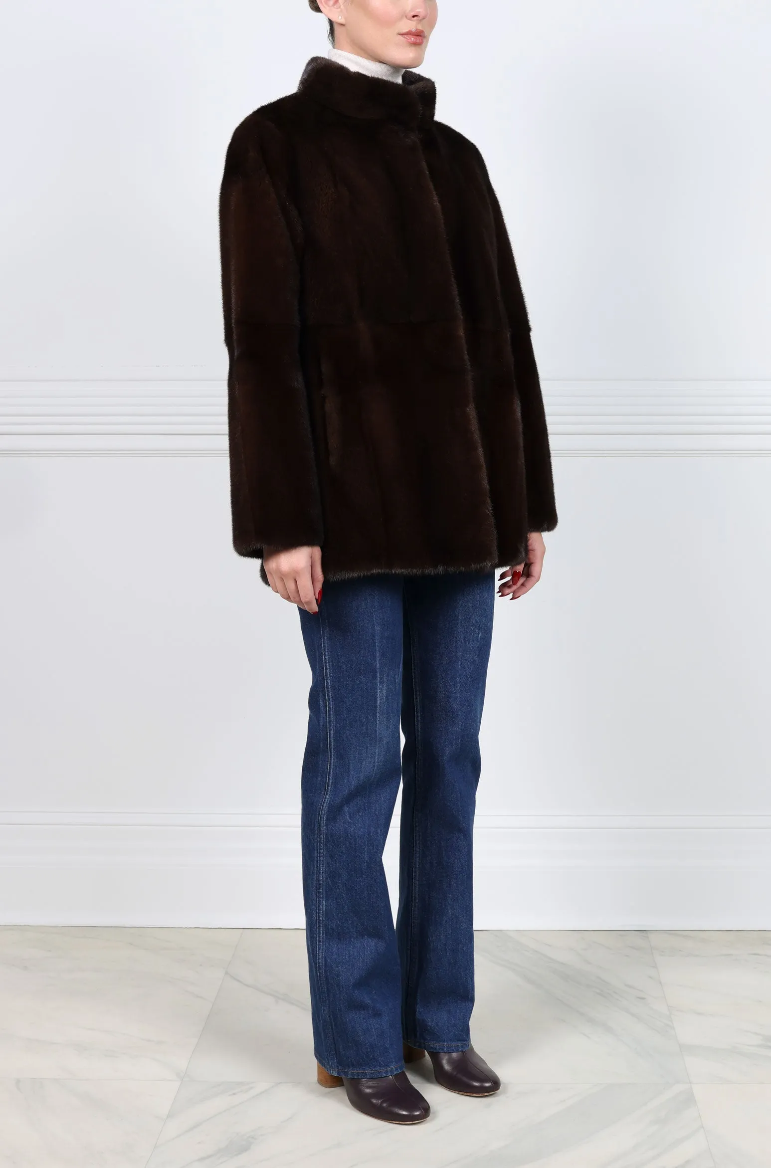 The Millie Reversible Mink Fur Jacket