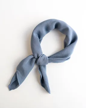 'The Scout' Washable Silk Scarf in Sea