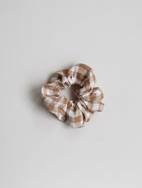 The Simple Folk Gingham Scrunchie | Bronze