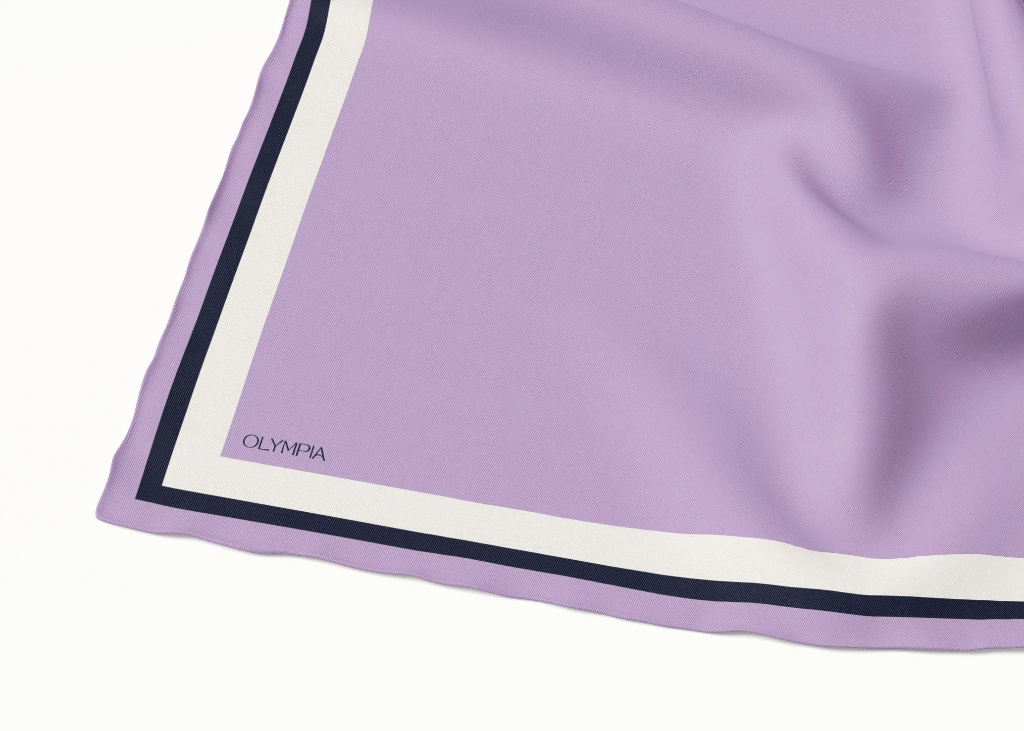 Tilda Lilac/Coconut Milk/Maritime Silk Scarf - 89x89cm - Imperfect