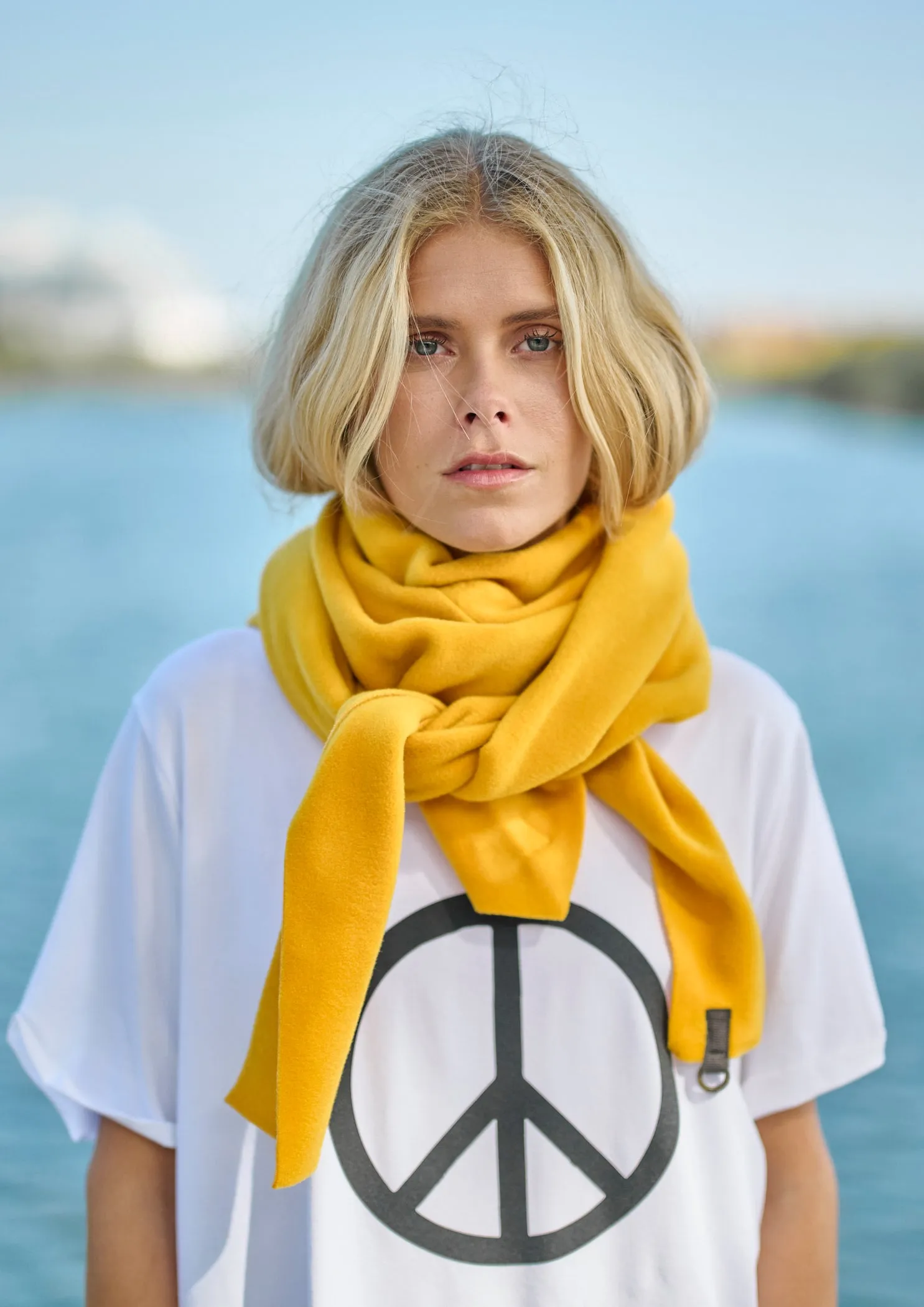 TRIANGLE SCARF - 4051 - SAFRAN