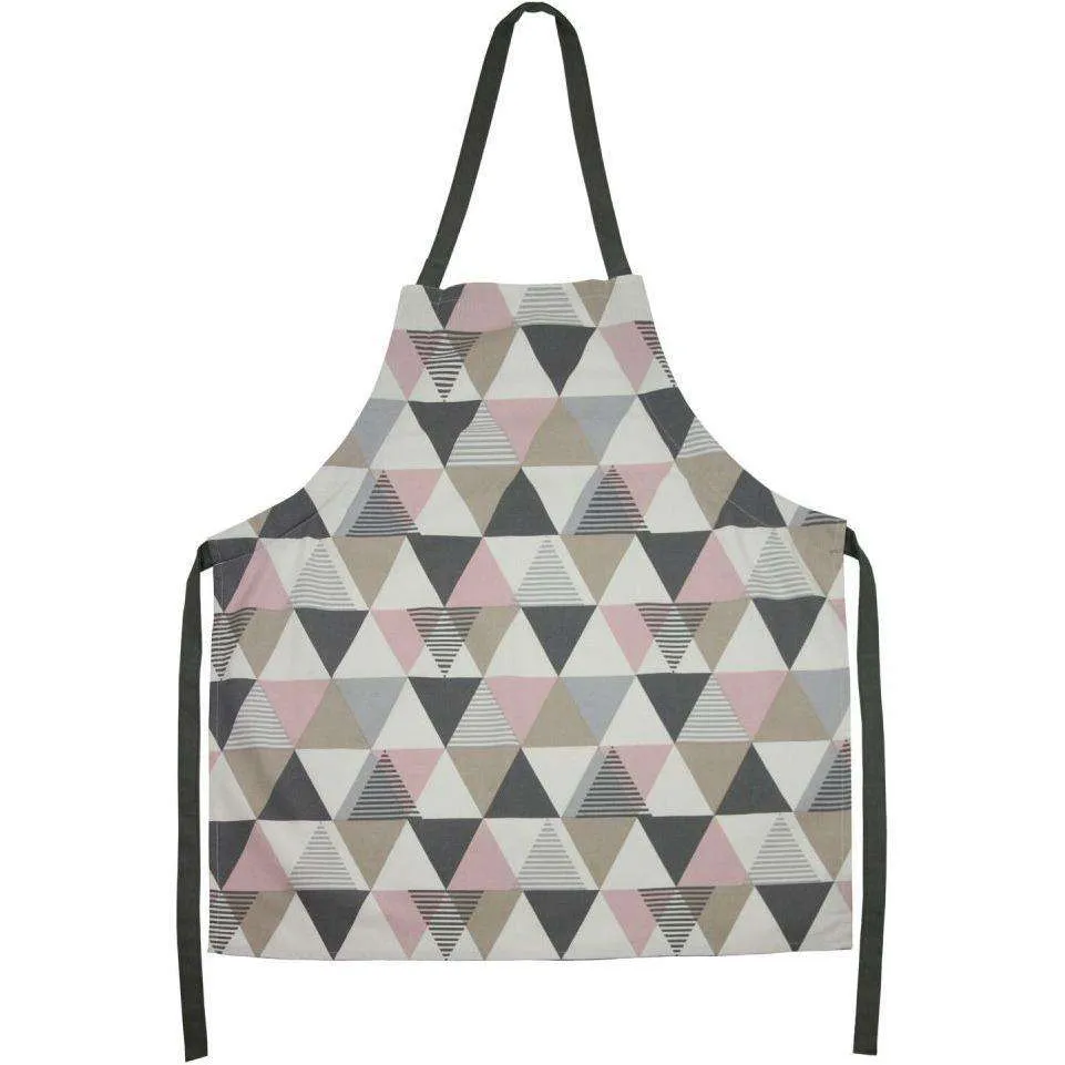 Vita Pink Cotton Print Apron