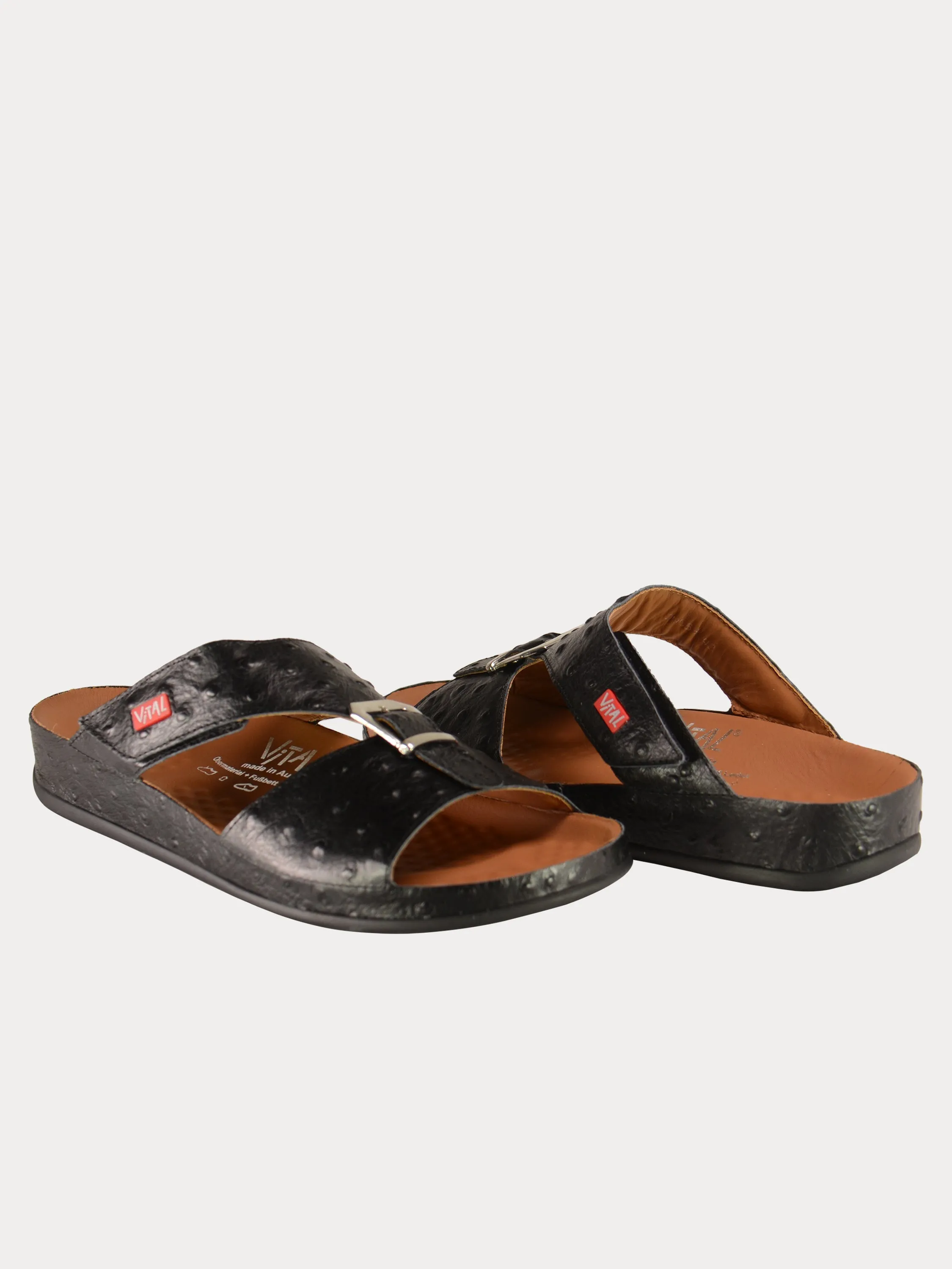 Vital 09058 Men's Buckle Slider Sandals