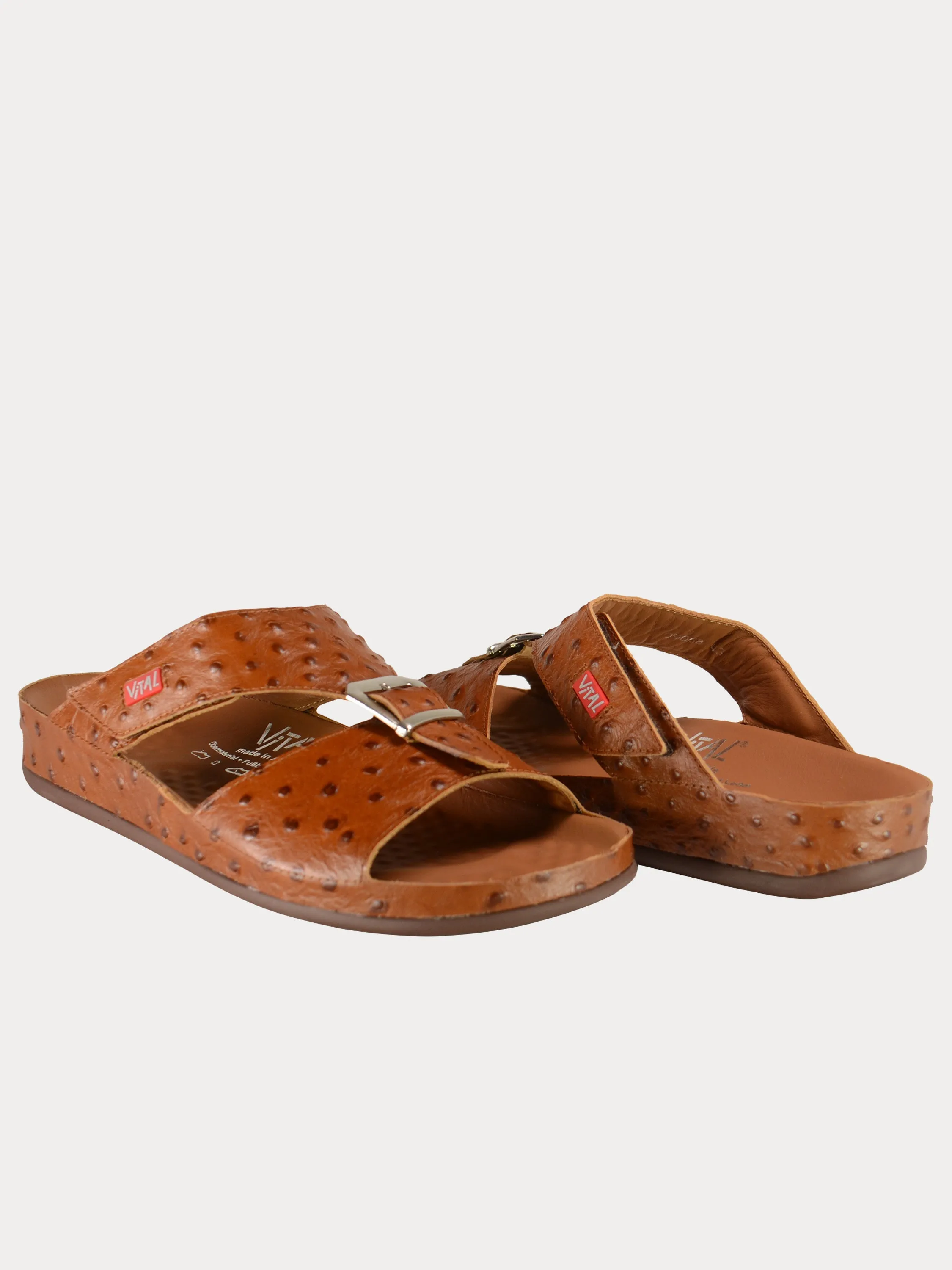 Vital 09058 Men's Buckle Slider Sandals