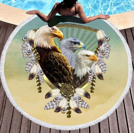 Wild Spirit Round Beach Towel Collection