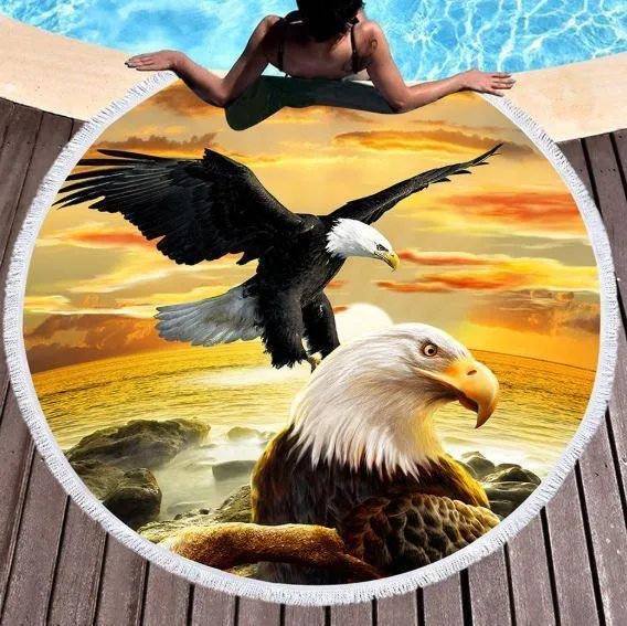 Wild Spirit Round Beach Towel Collection