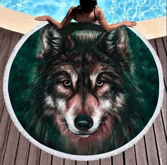 Wild Spirit Round Beach Towel Collection