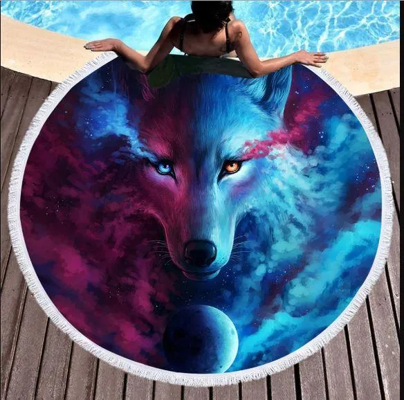 Wild Spirit Round Beach Towel Collection