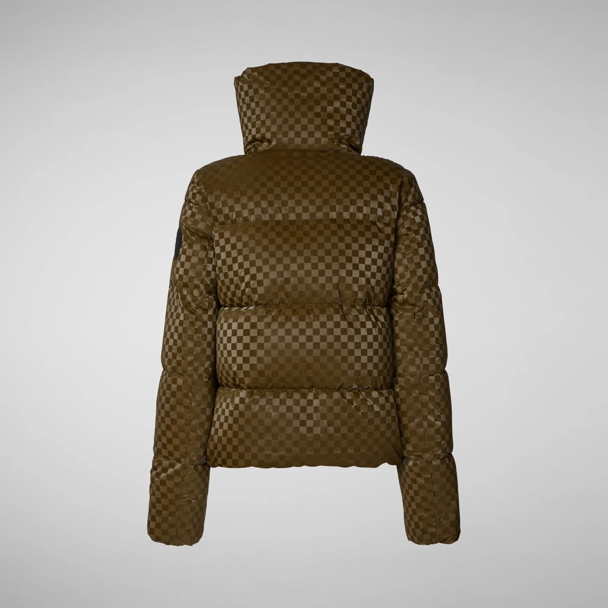 Women's Alas Animal free Puffer Jacket in Bark Green