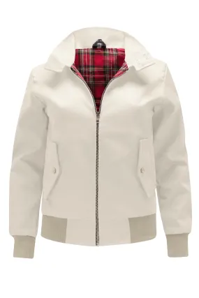 Womens Classic Harrington Jacket - Beige