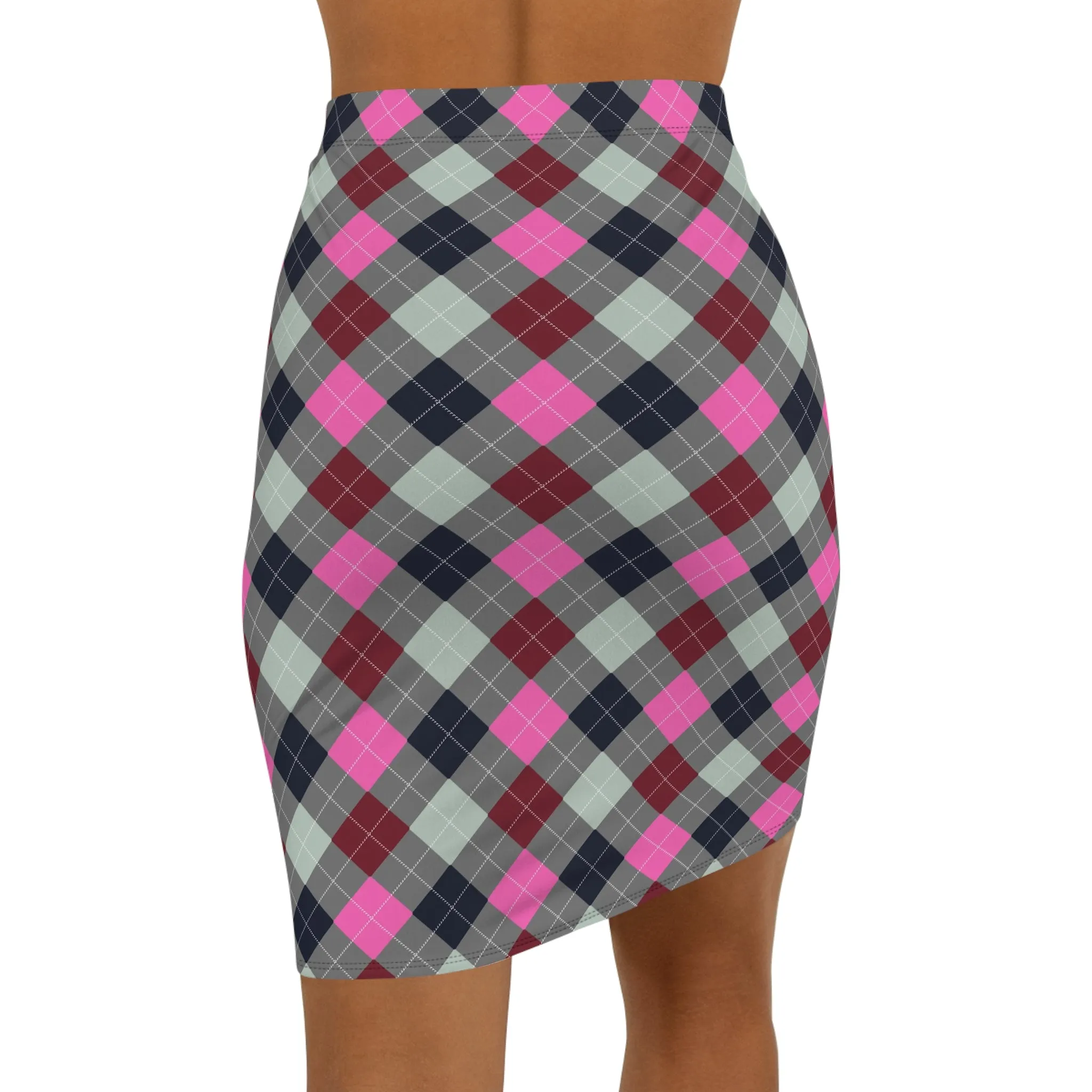 Women's Mid-Waist Pencil Skirt (AOP)