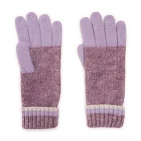 Women's Ribbed Colorblock Gloves