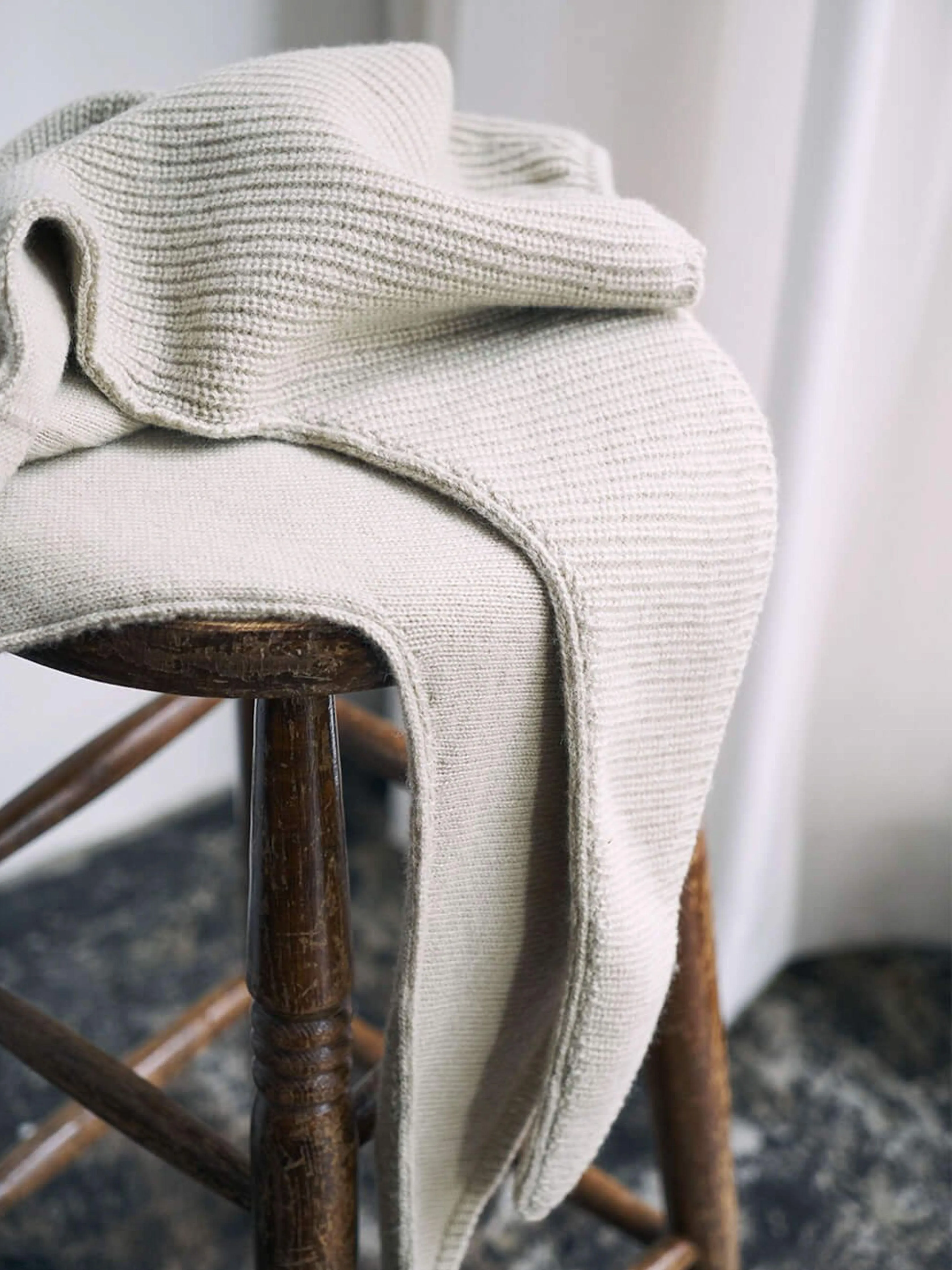 Wool Cashmere Hood - Grass Beige