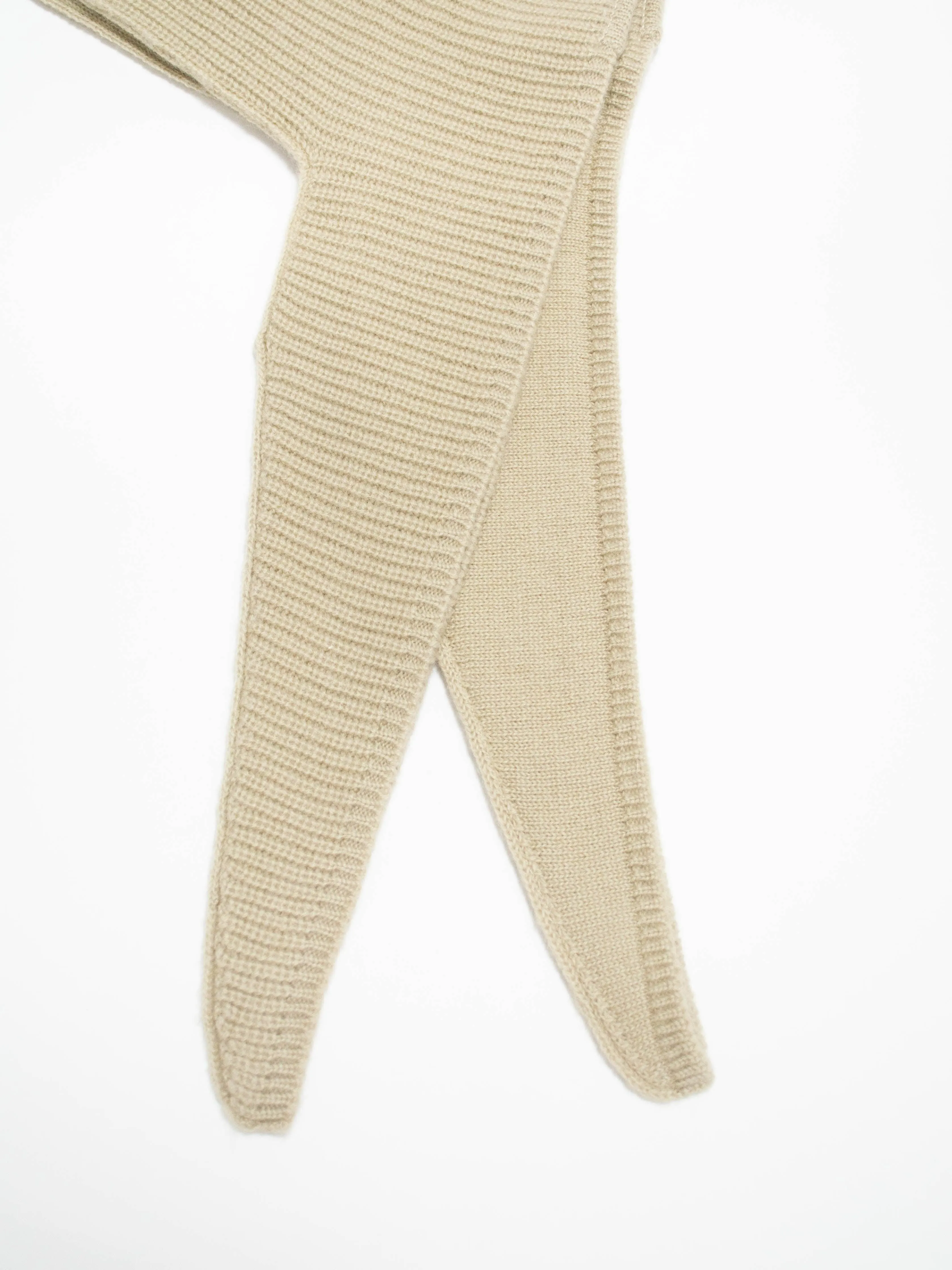 Wool Cashmere Hood - Grass Beige